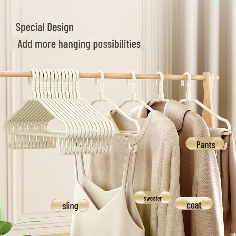 Baicaoyuan Adult Non-Slip Clothes Hangers