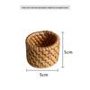 Vietnam Autumn Rattan Hand-Woven Napkin Ring - Seagrass Woven Holder for Western Restaurant Meals