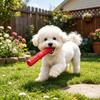Dog Chew Stick Toy Squeaky Dog Teething Toy Textured Teeth Cleaning Dog Stick Toy for Aggressive Chewers