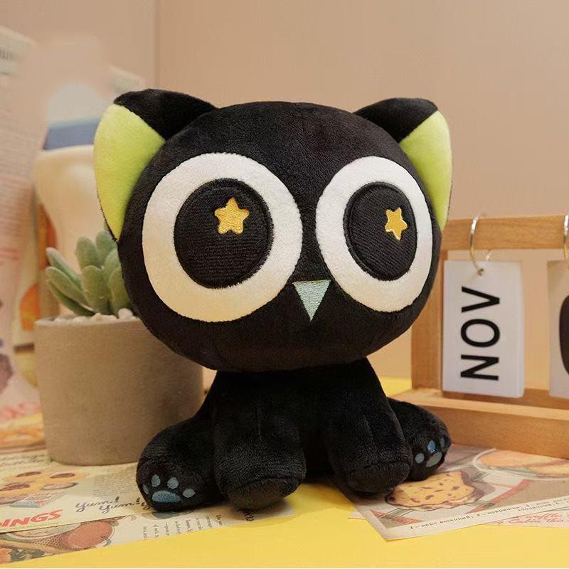 Плюшевая подушка-игрушка Кот Ло Сяохэй Большеглазый - Милая кукла, подарок 17cm