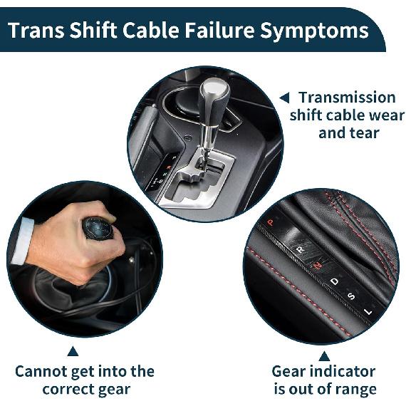 Automatic Transmission Gear Shifter Cable for Ford Focus 2005-2007 Automatic No.5S4Z7E395C/5S4Z7E395BB Trans Gear Shift Control Lever Cable