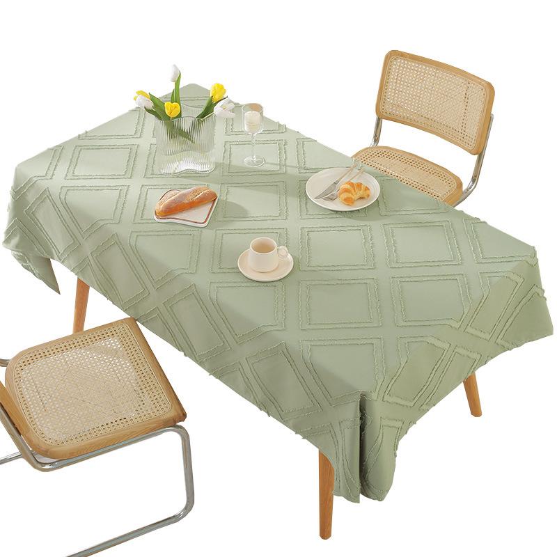New Three-dimensional Rhombus Geometric Tablecloth Tablecloth Modern Simple Square Dining Table Cloth Multi-functional Cover Towel
