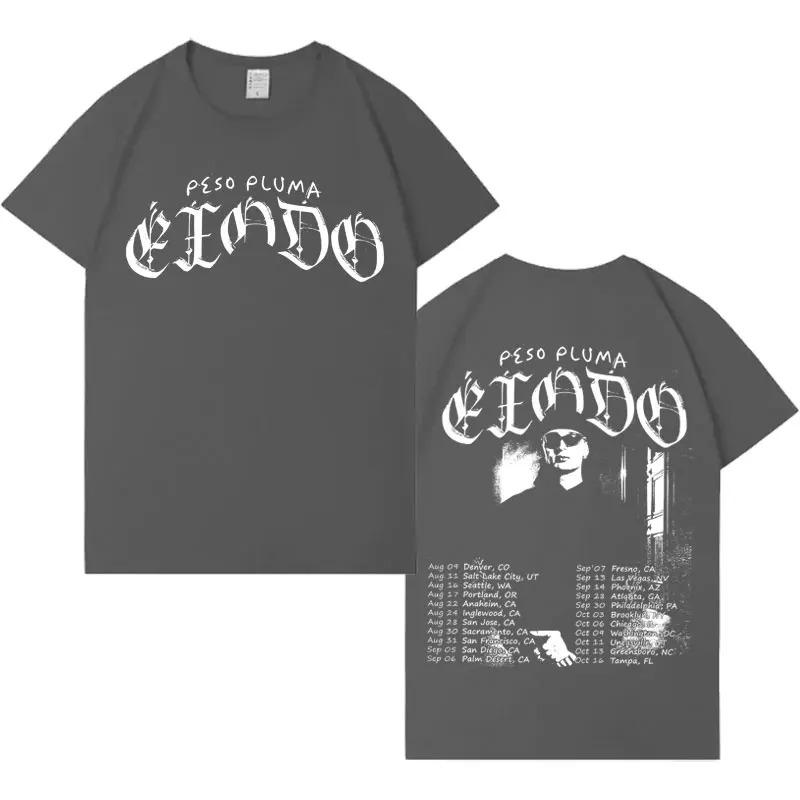 Rapper Peso Pluma Gothic Hip Hop Harajuku Graphic TShirts  Mens Oversized Aesthetic Hipster Casual Cotton Short Sleeves