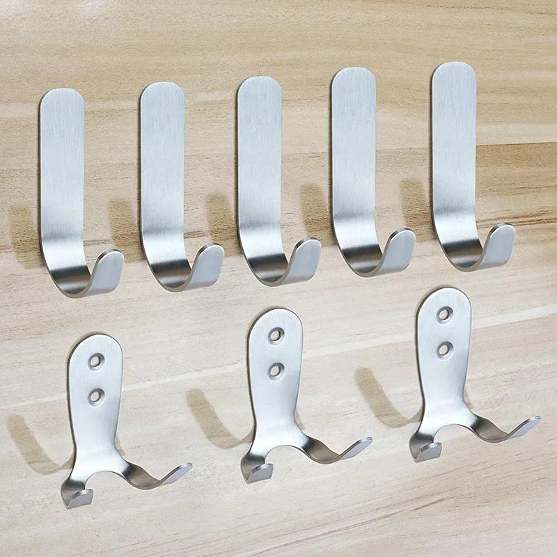 Motorcycle Helmet Wall Mount Hook Racks Steel Multipurpose Hook Hanger Home Luggage Jacket Holders Kitchen Cabinet Shelf Hooks