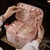 2025 Women's Large Capacity Velvet Cosmetic Bag - Portable, Stylish, Luxurious