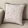 Jacquard Texture Floral Cushion Cover French Country Style Square Throw Pillowcase Decorative Pillow Cover Living Room Decor