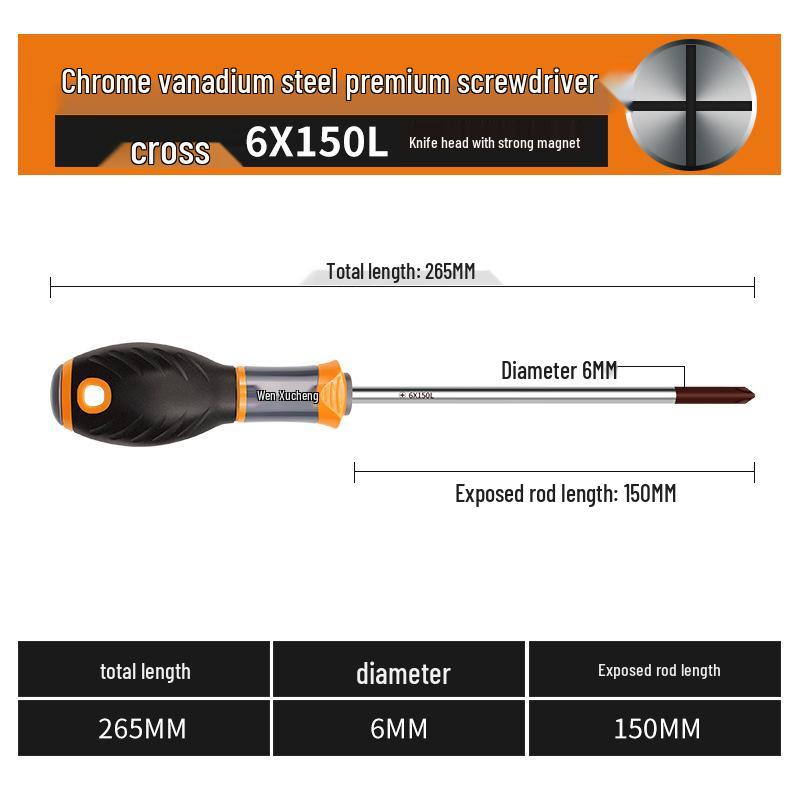 Industrial Grade Magnetic Screwdriver Set: Phillips, Slotted, Small Torx, Super Hard