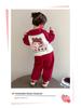 Meng Tang Tang Spring Collection: Korean Style Nezha Hoodie & Cartoon Jacket Set for Baby Girls