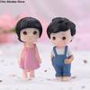 Gift Grandma Micro Landscape Couple Grandpa Sweety Lovers Miniatures Ornaments Christmas Decoration Fairy Garden Figurines