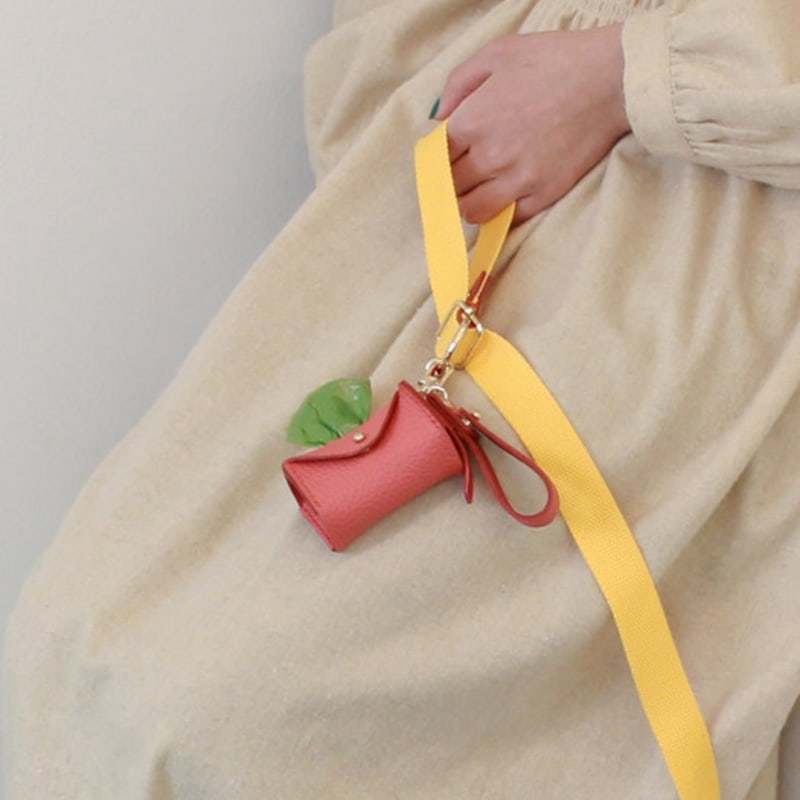 MAISON DE MIU Strap Pouch Bag Coral