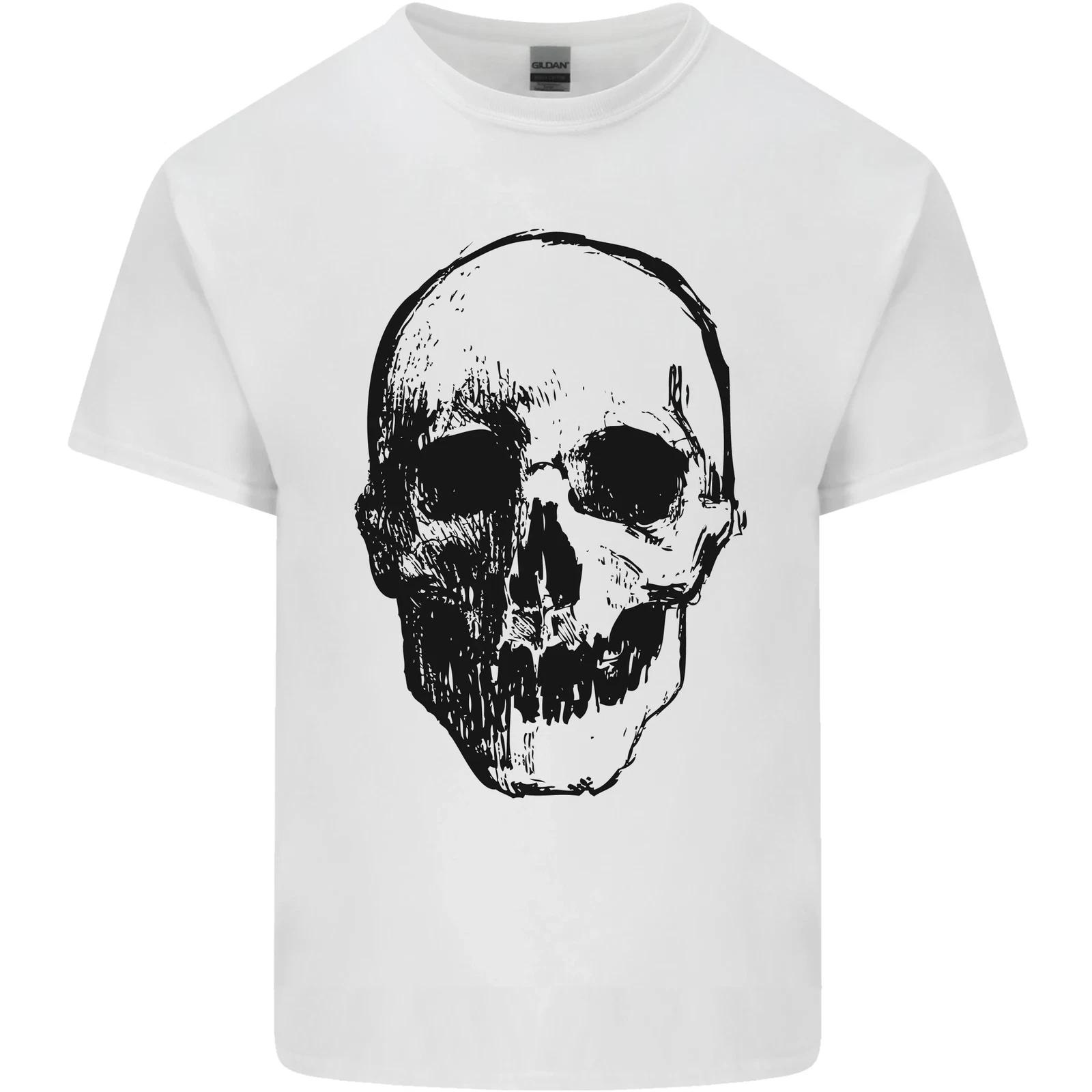 Human Skull Kids T-Shirt Childrens S
