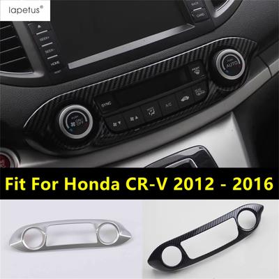 Center Control Air AC Conditioning Switch Panel Cover Trim For Honda CRV CR-V 2012 2013 2014 2015 2016 Carbon Fiber Accessories