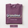 Personalized Grandma Shirt and Kids Tshirt, Custom Text Tee, Vintage Retro Gift for Grandma, Unisex Comfort Colors®