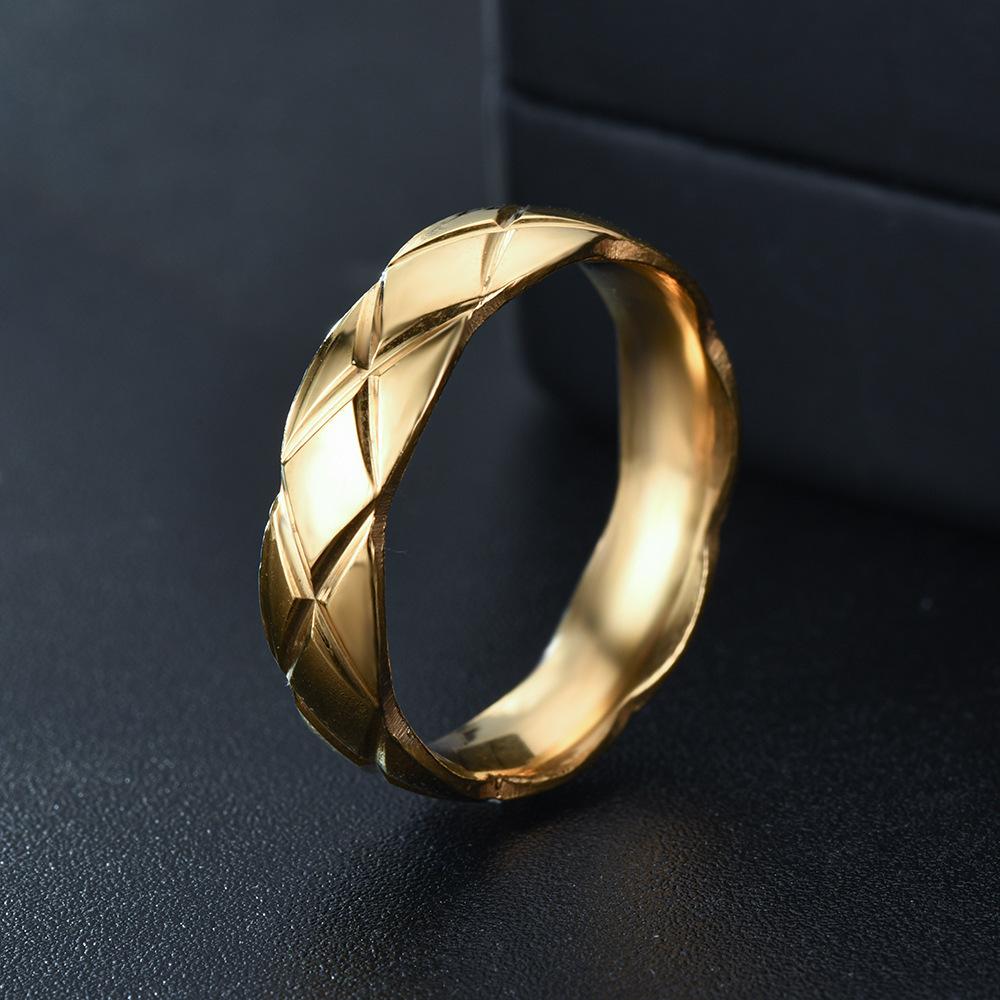 1Pc Simple, Elegant, Fashionable and Versatile Titanium Steel Ring, A Design Ring Suitable for Men and Women