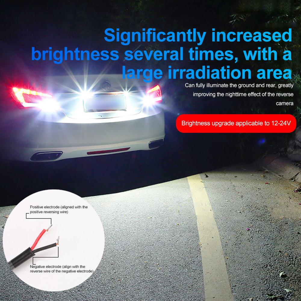 12-24V LED Reverse Light Truck Trailer Rear Backup Lamp Waterproof License Plate Light for Car RV Bus Tractor