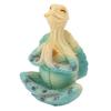 Sea Turtle Yoga Figurine Decoration Summer Meditating Decor Spring Garden Resin Handicraft