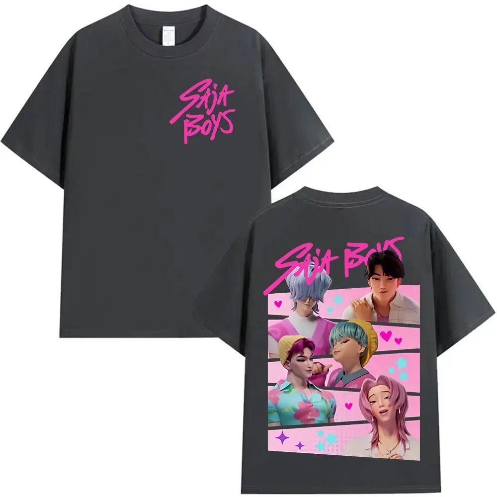 Heiße Verkäufe T-Shirts K-Pop Saja Boys Dämonenjäger Film Grafik Merch T-Shirt Mode Lässig Retro Ästhetische T-Shirts Unisex