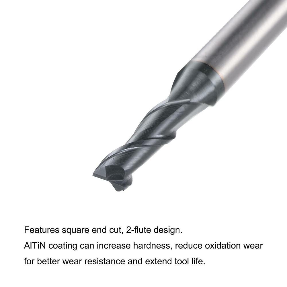 End Mill End Mill HRC45 Square 2 Blades 35 Degrees