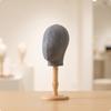 Cloth Covered Mannequin Head with Stand | Wooden, Hat Display Stand, for Window
