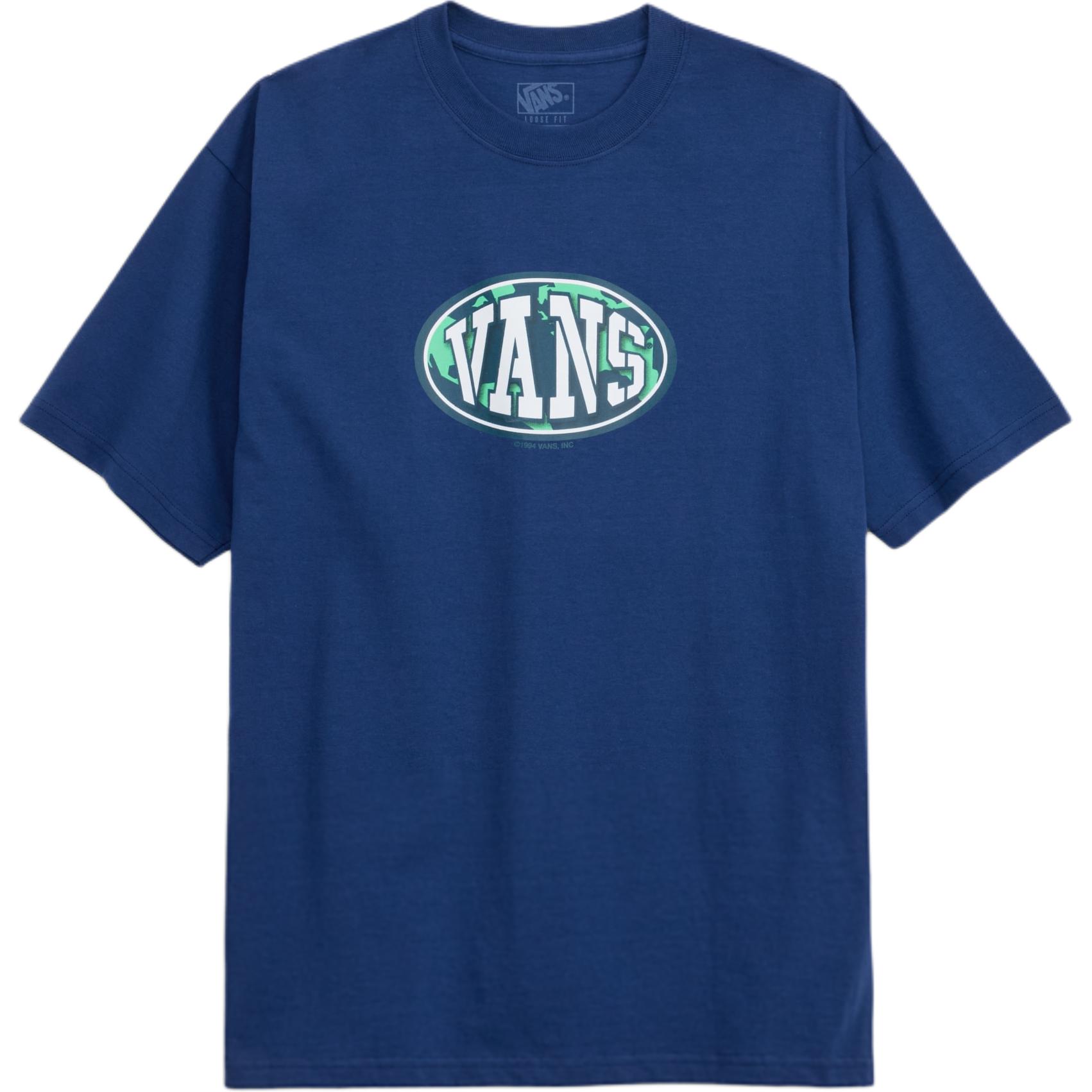 Vans T Shirts Men s Dark Indigo Crew Neck VN000SX2FOB L