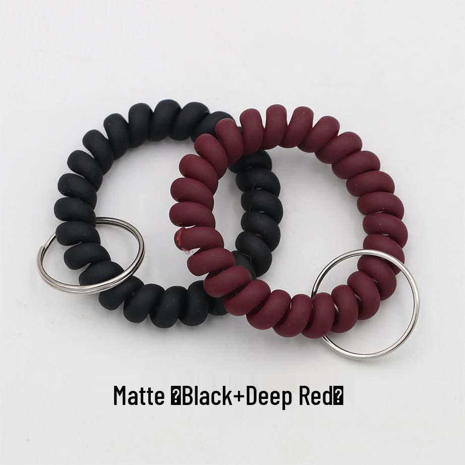 Minimalist Spring Coil Bracelet Keyring & Hair Tie