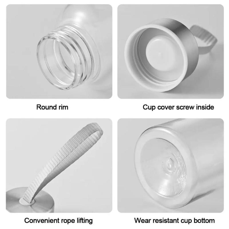 Simple Sport Water Bottle Large Capacity Tea Coffee Cup High Quality Plastic Drinking Water Cup Portable Outdoors Kitchen Tools Sports Water Bottle