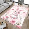 1pc rabbit flowers Carpet Office Rug Outdoor Mat Home Decor Area Carpet Festival Gift Office desk chair carpet