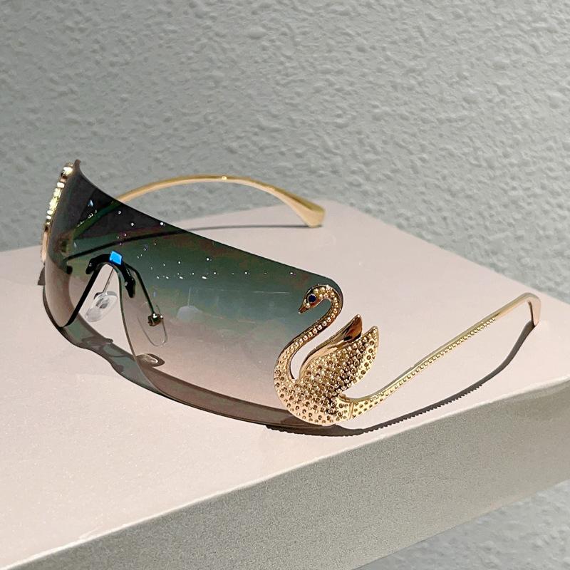 JYL TS Sunglasses UV Protection Frameless Metal Leopard/3610