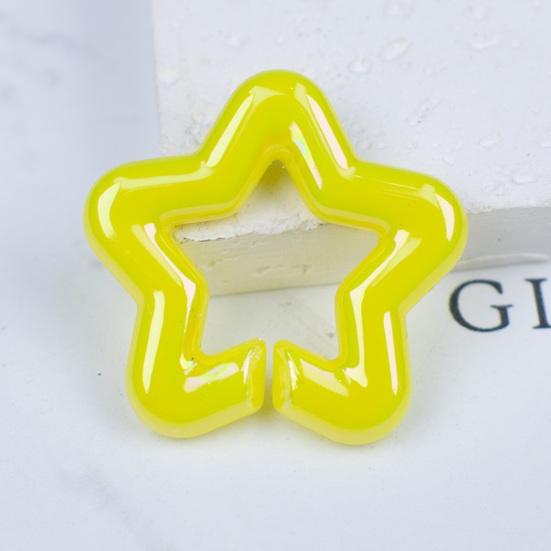 50Pcs Star Link Connectors AB Color Star Shape Linking Rings Quick Linking Rings for Bag Necklace