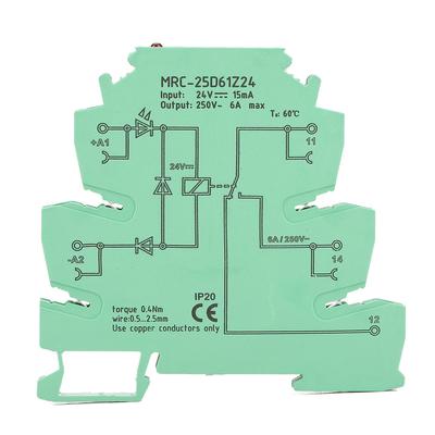 MRC25D61Z24 Ultra Thin DC24V PLC Relay Output Amplifier Board Relay Module