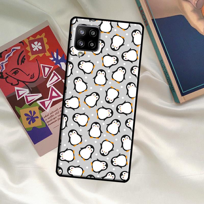 Cute Cartoon Penguin Cover For Samsung Galaxy A14 A34 A54 A12 A22 A32 A52 A72 A13 A23 A33 A53 A52S A71 A51 Case