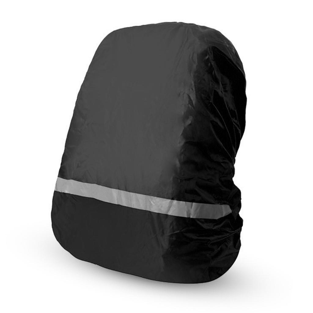 Water proof Backpack Cover Rainproof Backpack Rain Cover with Reflective Strip for Hiking Camping Black M
