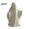 Halloween Window Decorations 3D Printed Ghost Statue Ornament, Funny Figurine, Minimalist Pleated Ornaments Cloak Sculpture for Home Tabletop