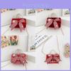 Stylish Butterfly Knot Girls Handbag Pearl Shoulder Bag For Children With Cute Design
