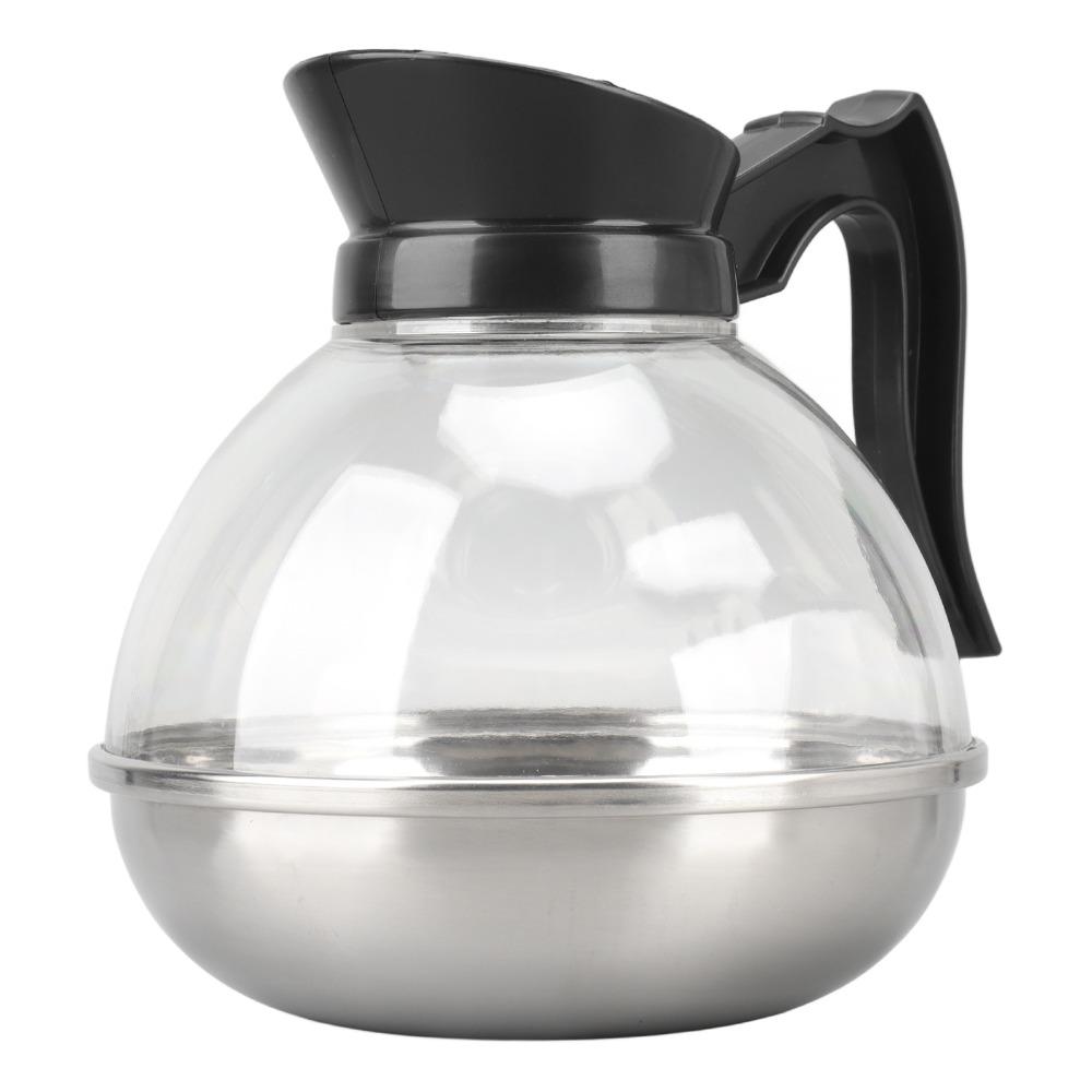 Stainless Steel Tea Pot Black Handle Tea Kettle Reusable Coffee Kettle  Coffee Making