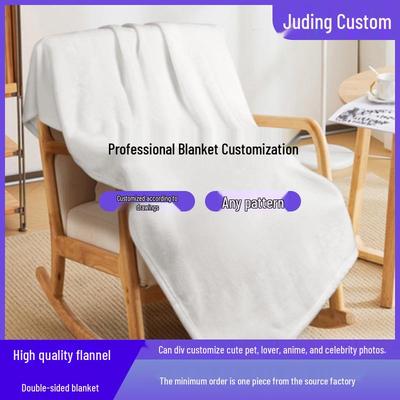 2025 Custom Flannel Coral Fleece Lambswool Print Blanket