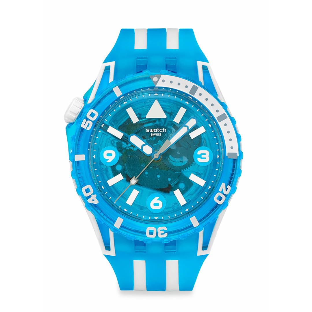 

Чоловічий годинник Swatch BLUE FIRE SSCU09S100 синього кольору, синій