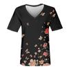 Women's T-Shirt V Neck Short Sleeve Print Casual Loose T-Shirt Top