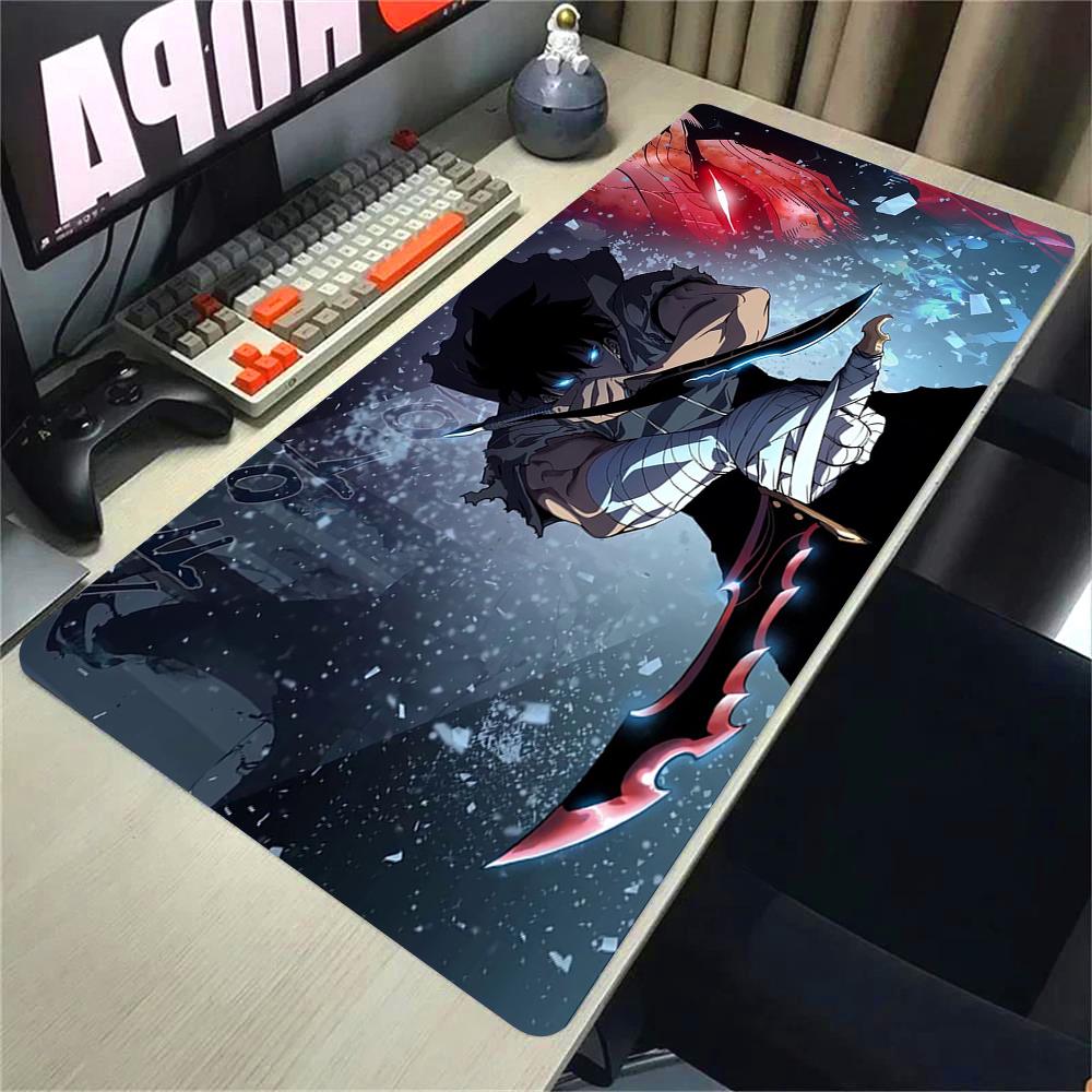 Anime Solo Leveling HD Printing Mousepad xmm Computer Gamer Lock Edge Nonslip Mouse Pad XXL Keyboard PC Protect Table Pad