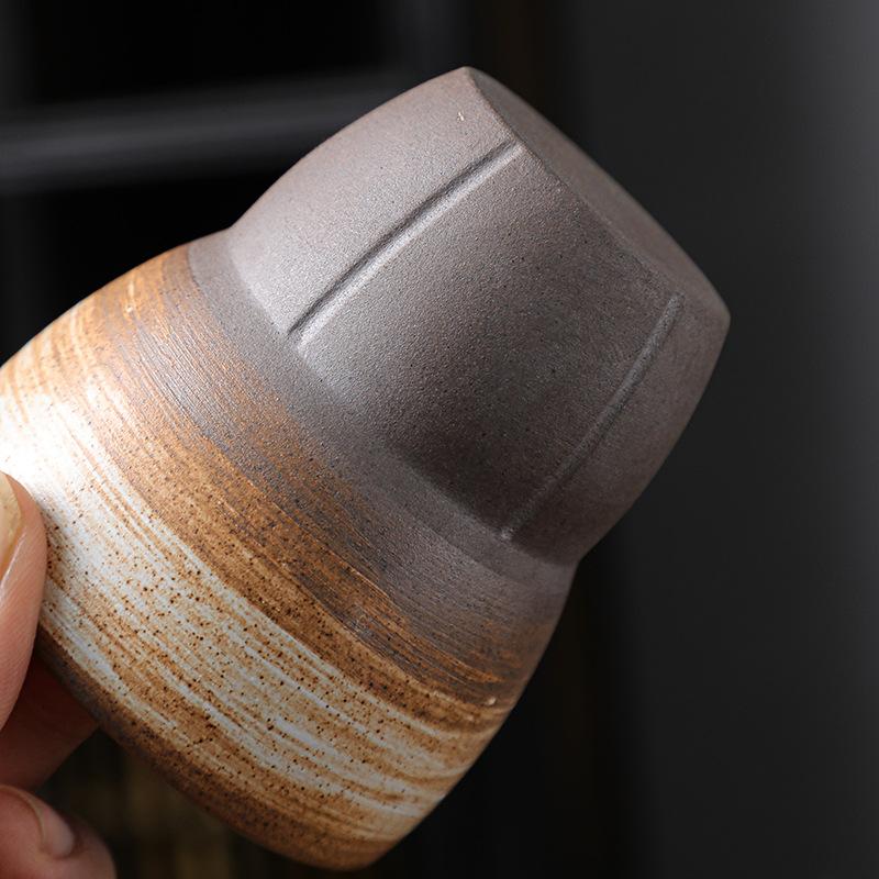 Japanese Ceramic Coffee Cup Pottery Espresso Cups Vintage Kung Fu Tea Cup Office and Household Water Mug Wholesale