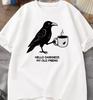 Summer Classic Pattern Printed Pure Cotton Tshirt Suitable For Both Unisex And Unisex Casual And Versatile Pure Cotton Top