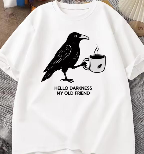 Summer Classic Pattern Printed Pure Cotton Tshirt Suitable For Both Unisex And Unisex Casual And Versatile Pure Cotton Top
