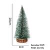 Christmas Mini Green & White Cedar Needle Tree Desktop Ornament