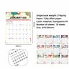 Wire-O-Binding Daily Planner Calendar Jan. 2026 - Dec. 2026 Study 2026 Wall Calendar Foldable Colorful Hanging Calendar Office