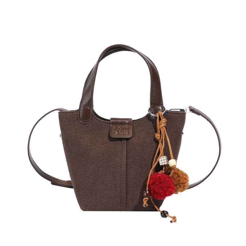 Niche Suede Frosted Handbag: Women's 2025 One-Shoulder & Crossbody Bag