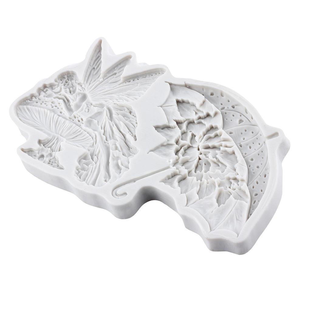 Flower Fairy Silicone Mold Butterfly Fairy Fondant Molds Cake Decorating Tools Theme Cake Dessert Decorated Chocolate Candy Mold