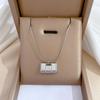 Fu Charakter Tasche Personalisierte Minimalistische Windofen Echte Gold Halskette Weibliche Schlüsselbeinkette Mit