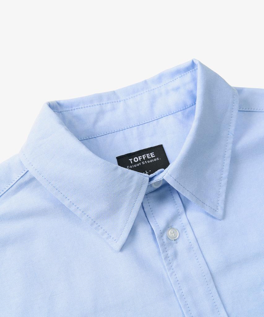 TOFFEE Oxford Half Shirt (4 Colors)