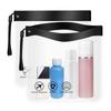 2Pcs 20x20cm Security Liquids Bag Sealed Washing Bag Portable Storage Bag  Airport