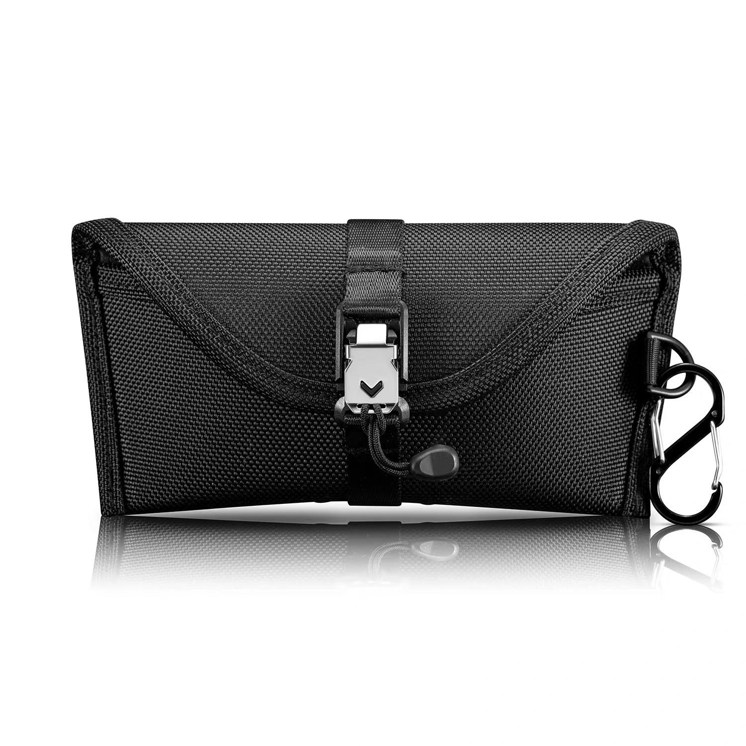 

Outroor Multifunction Anti-Crush Waterproof Magnetic Buckle Glasses Case Tactical Hanging Portable Sunglasses Holder